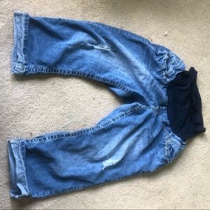 Wallflower maternity cropped jean capris
